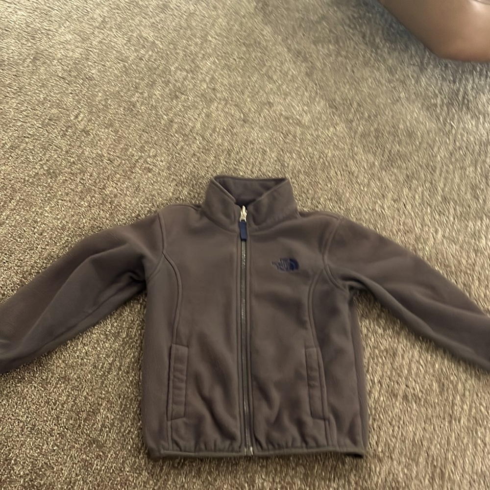 Gray North Face Zip Up